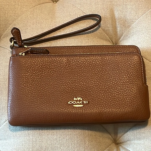 Coach double zip wallet - Picture 1 of 8